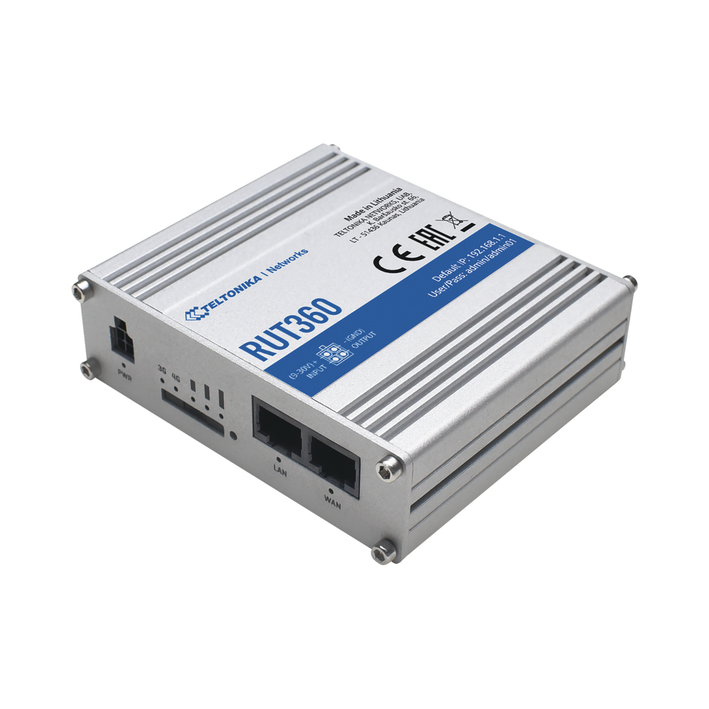 Router Industrial 4G LTE CAT6, WiFi 2.4GHz , Bandas: B2, B4, B5, B7, B12, B13, B25, B26, B29, B30, B66