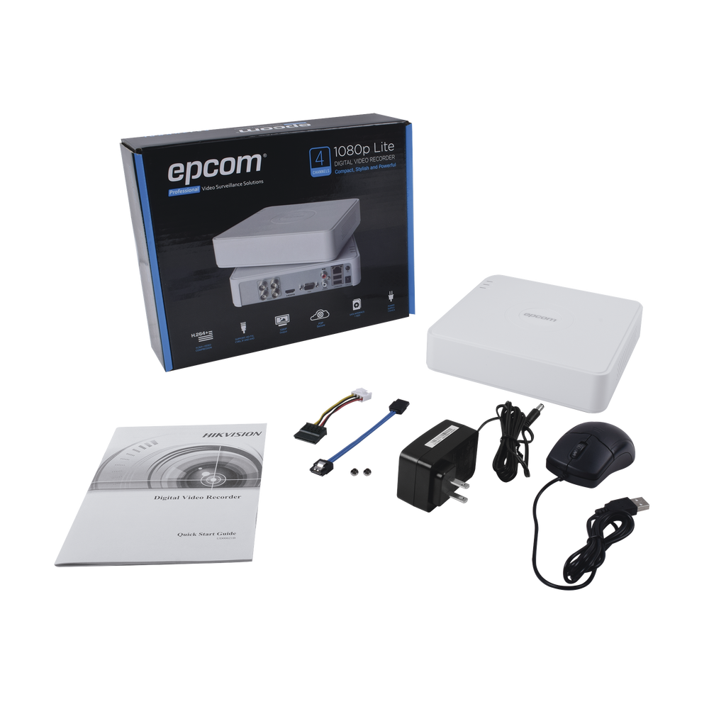 DVR 1080p Lite Pentahibrido / 4 Canales TURBOHD + 1 Canal IP / 1 Bahía de Disco Duro / H.264+ / 1 Canal de Audio / Salida Full HD - Image 5