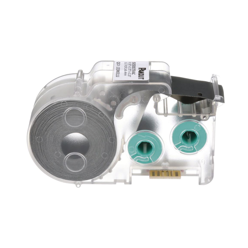 Casete de 275 Etiquetas Autolaminadas de 19 x 25.4 mm (0.75 x 1 pulgadas), para Cables de 3 a 4 mm (0.12 a 0.16 pulgadas) de Di?metro, ?rea de Impresi?n Color Blanco