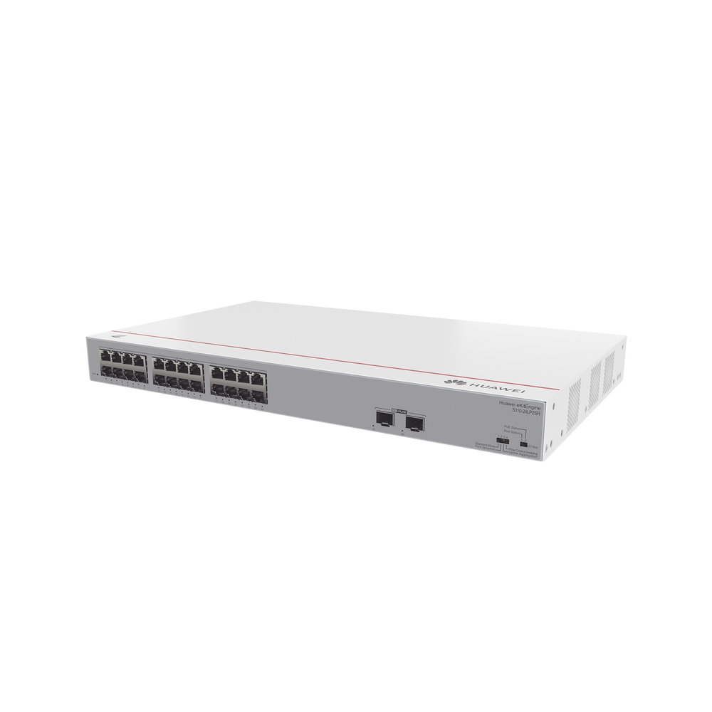 Switch Gigabit No Administrable PoE / 24 puertos 10/100/1000 Mbps (PoE) / 2 Puertos SFP Uplink / 124W