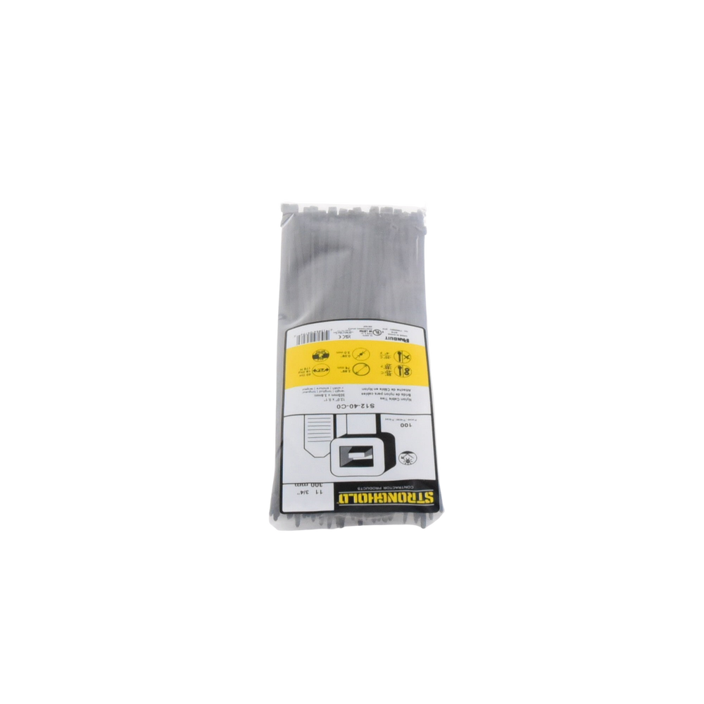 Cincho de Nylon 6.6 StrongHold™, 300mm largo x 3.6mm ancho, Color Negro, Exterior Resistente a Rayos UV, Paquete de 100pz - Image 3