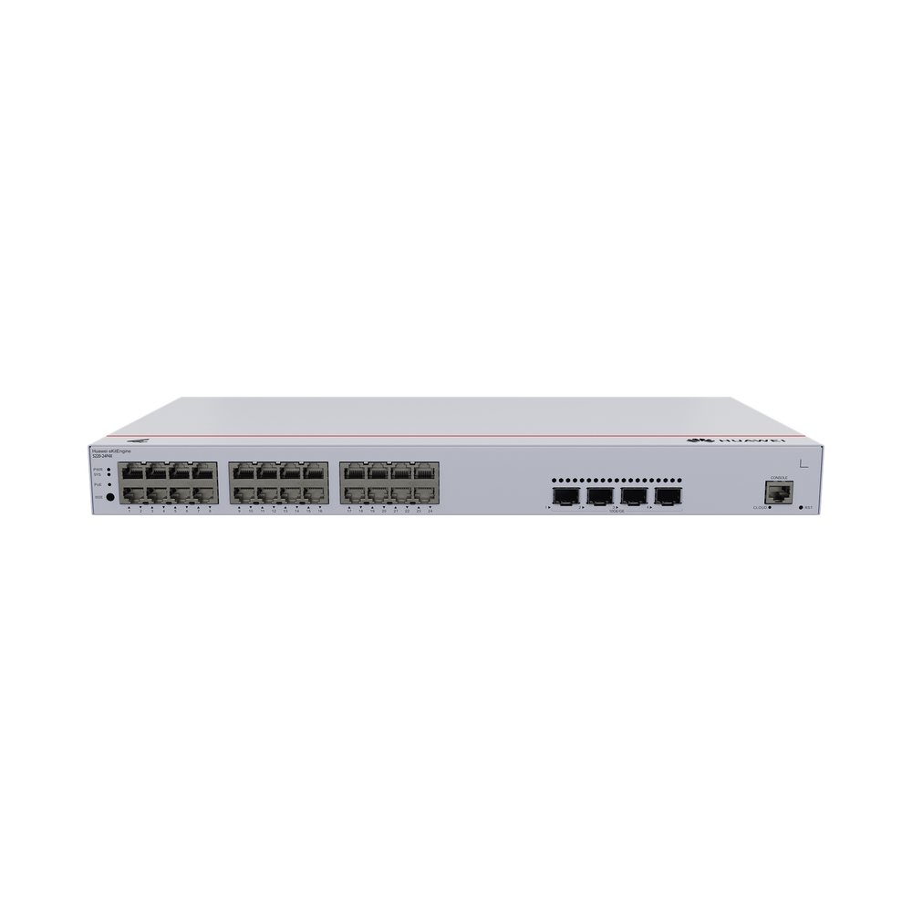 Switch de Acceso eKit Administrable / Capa 2 / 24 Puertos PoE+ Gigabit + 4 Puertos SFP+/SFP + Puerto de Consola  / Poe Perpetuo / Presupuesto PoE 400 W / Sin Licenciamiento