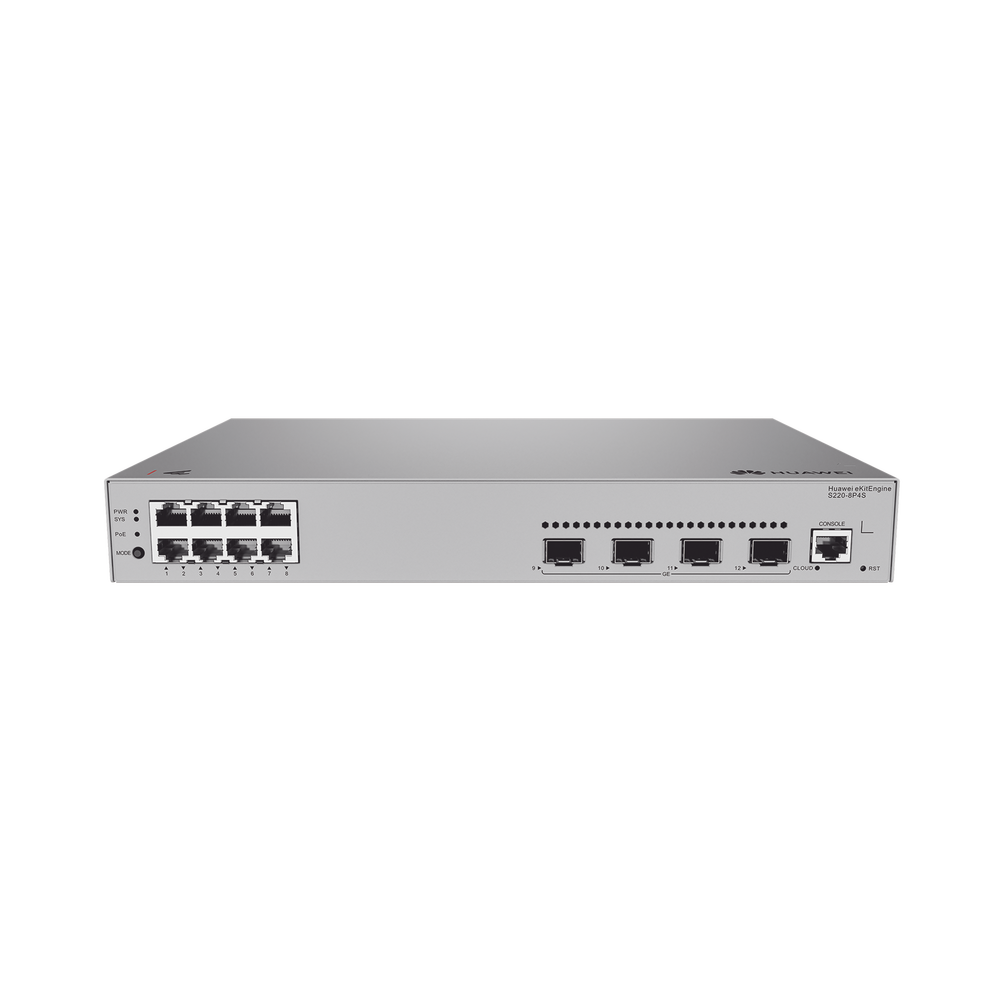 Switch de acceso eKit Administrable / Capa 2 / 8 Puertos PoE+ Gigabit + 4 SFP + Puerto Consola / PoE Perpetuo / Presupuesto PoE 125 W / Sin licenciamiento - Image 3