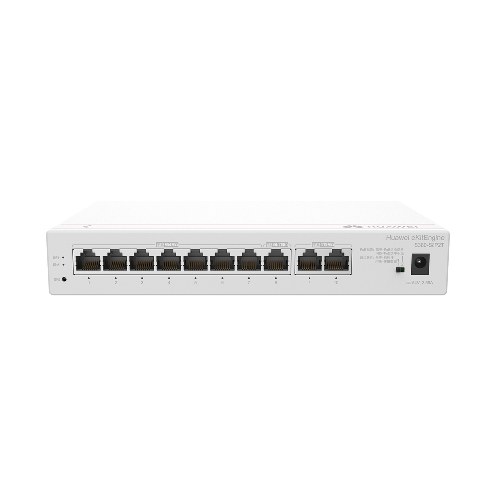 Router eKit / 2 Puertos WAN Gigabit / 1 Puerto LAN/WAN Gigabit  / 7 Puertos PoE LAN Gigabit / Presupuesto PoE 124 W / Rendimiento de 2 Gbps / Controlador (64 APs) / Hasta 250 clientes / Libre de licenciamiento