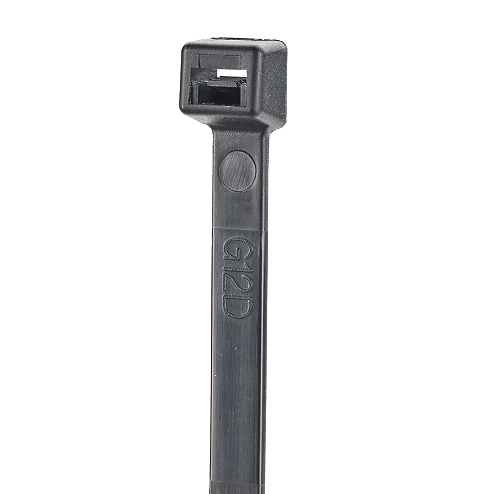 Cincho STRONGHOLD de Nylon 6.6, 1020mm largo x 9mm ancho, Color Negro Exterior, Resistente a Rayos UV, Paquete de 50 Piezas