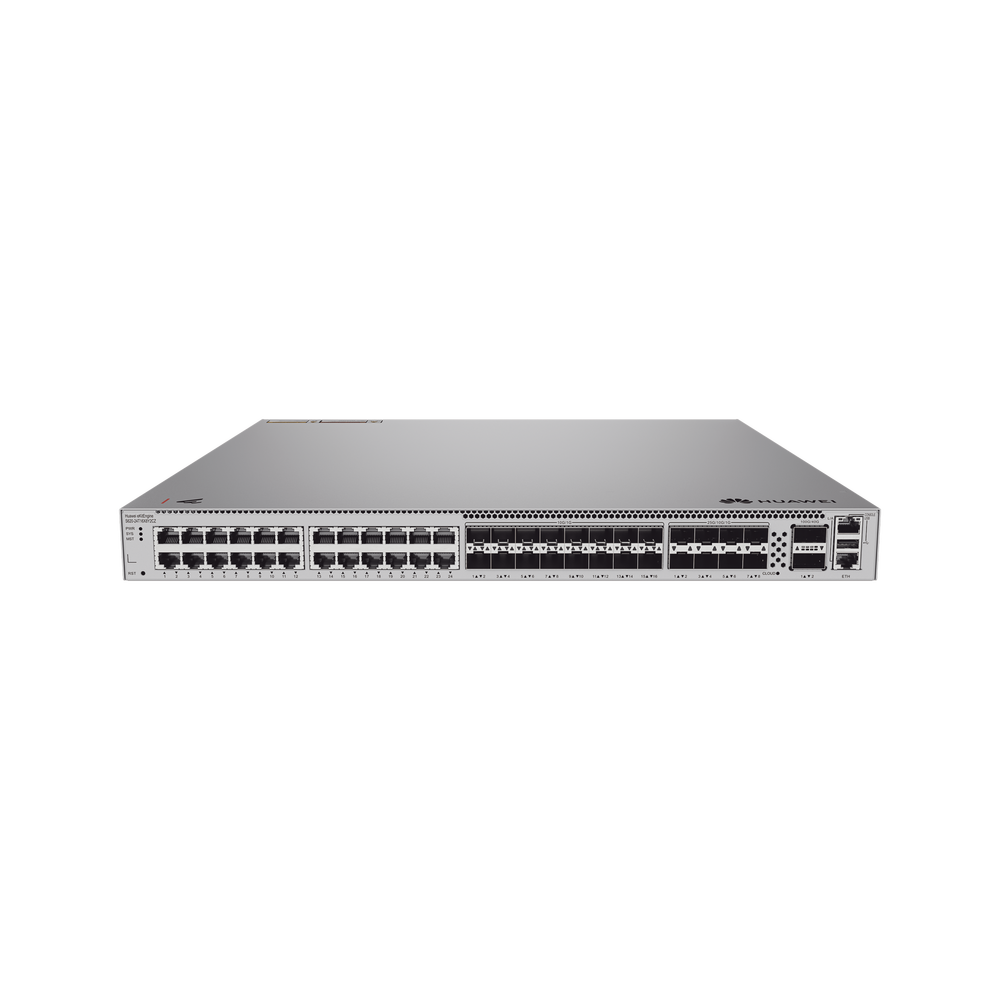Switch eKit Core Empresarial Híbrido Capa 3 / 24 Puertos Gigabit / 16 Puertos SFP+ (10 Gbps) / 8 Puertos SFP28 (25 Gbps) / 2 Puertos QSFP28 (100 Gbps) / Libre de Licenciameinto