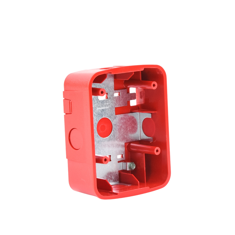 Caja de Montaje en Pared para Bocina y Bocina con Lampara Estroboscopica y para montaje en Techo de Bocinas, Color Rojo - Image 3