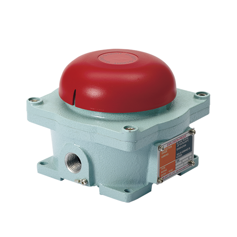 Campana audible a prueba de explosiones para áreas peligrosas Clasificación de protección Ex División ??? Grupo C T6 ??? IP56 Máx. 95 dB a 110 VCA