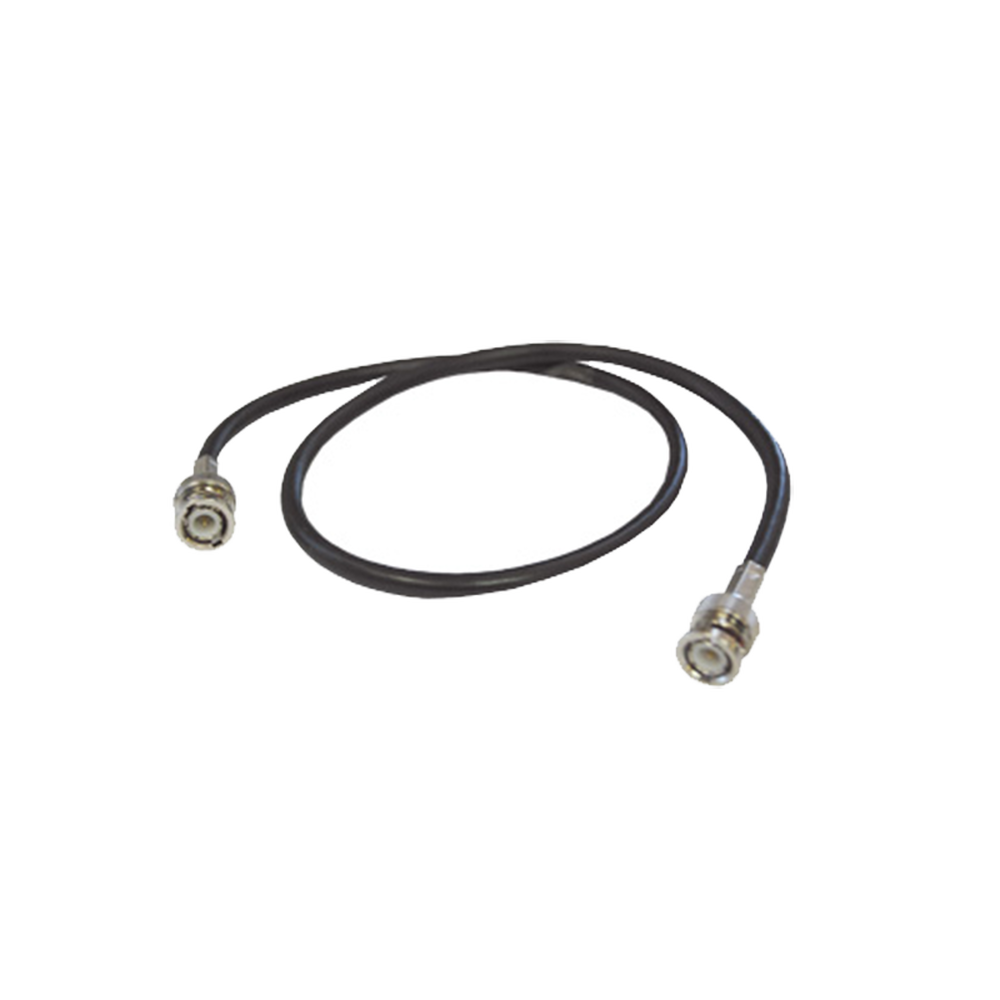 Cable Coaxial RG-59U-SYS-COBRE (30 cm) Cinta Poliester, 40% Malla-Aluminio, BNC Macho-BNC Macho.