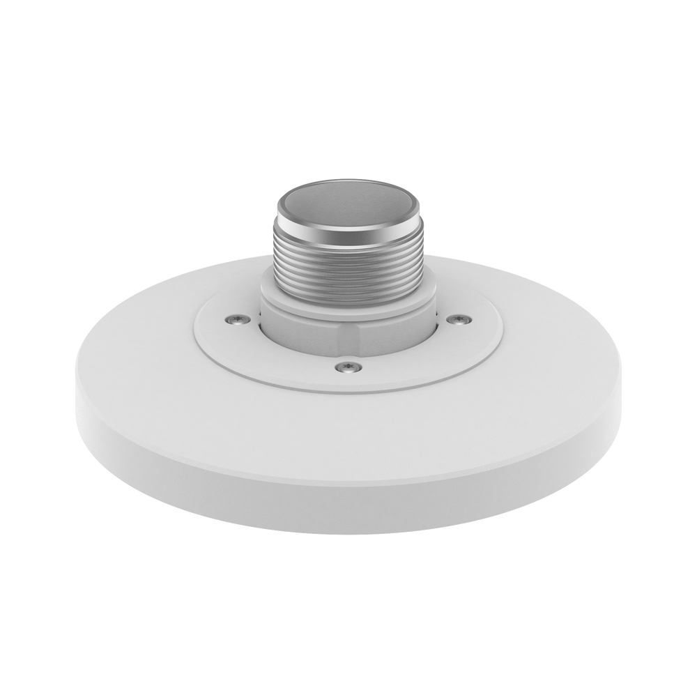 Adaptador tipo plato para Cámara tipo domo Hanwha, necesario para usar accesorios de pared o techo, verificar lista de compatibilidad