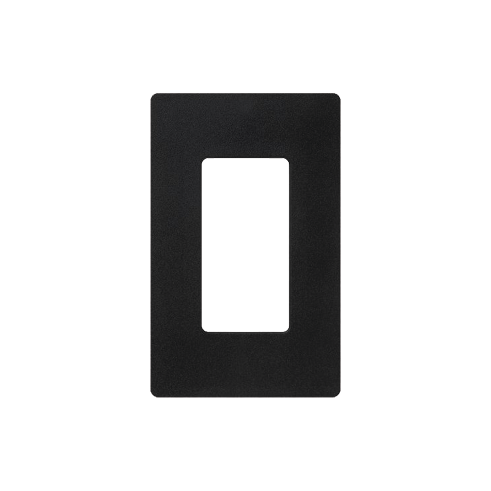 Tapa Color Negro Satin para interruptor o dimmer Lutron, 1 gang, limpio y moderno