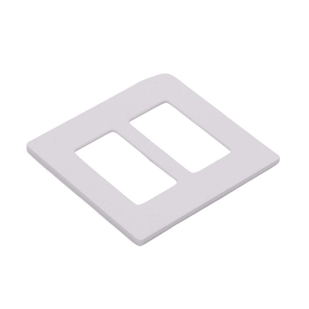 Tapa Color Blanco Satin Snow para interruptor o dimmer Lutron, 2 gang, limpio y moderno - Image 4