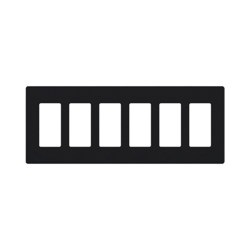Placa 6 espacios pata dimmer o apagadores Lutron