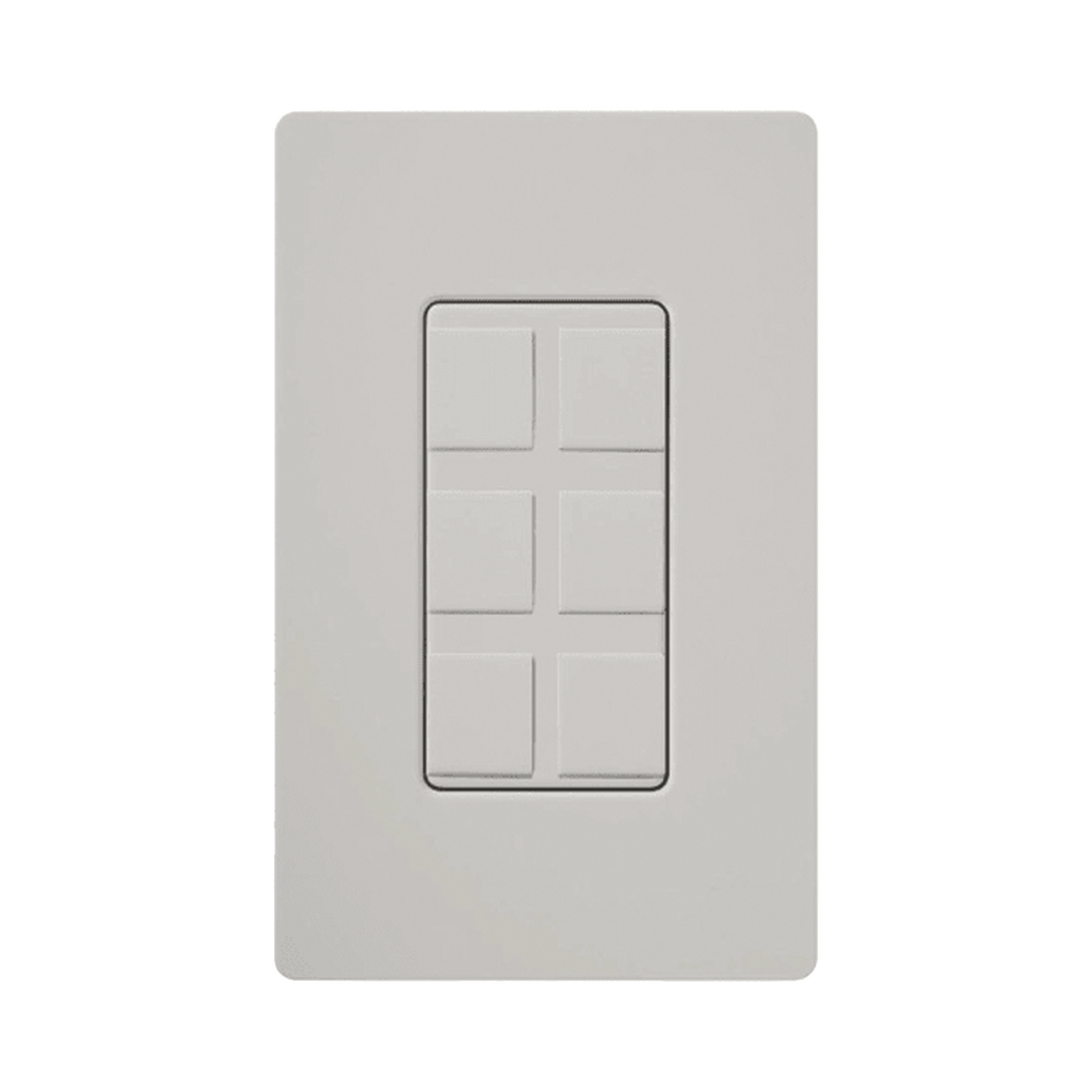 Caja de pared para varios contactos de red o tel, 6 mini espacios