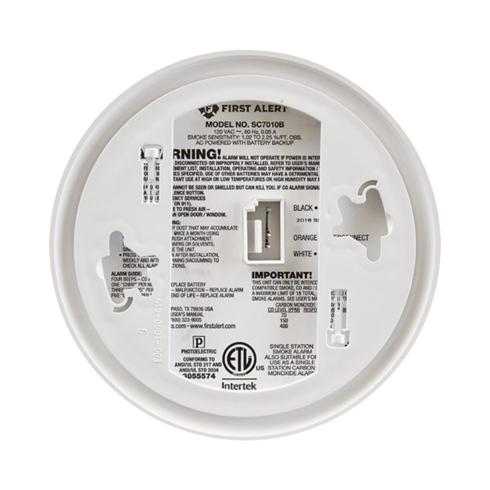 Detector Combo de Humo/CO, 120 Vca, No Requiere Panel, Con Batería de Respaldo, Sensor Inteligente de Falsas Alarmas - Image 4