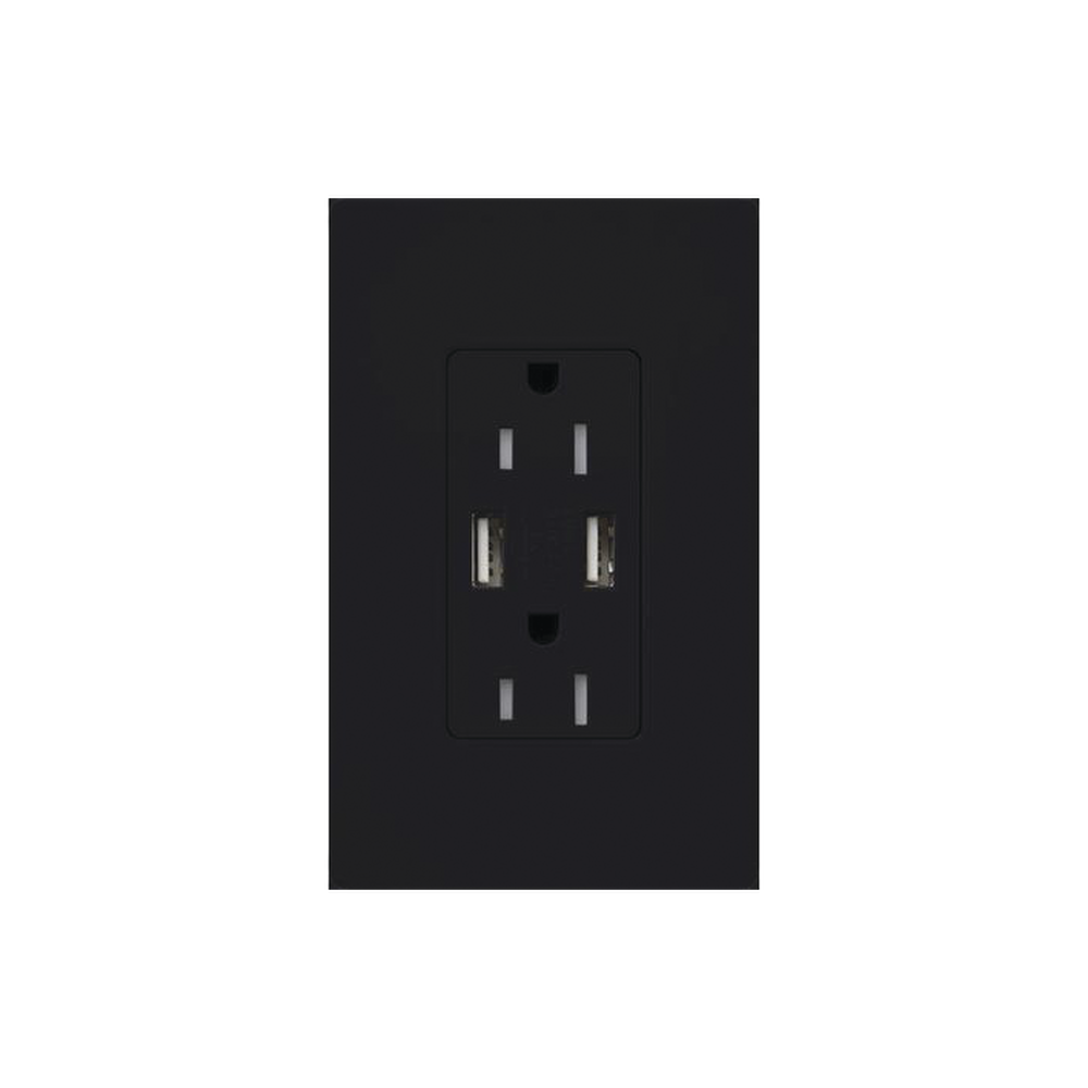 Tomacorriente 15A,con salida de carga USB