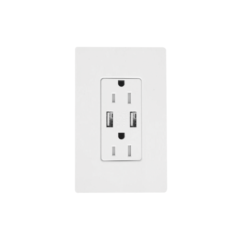 Receptáculo 15 A con puerto USB