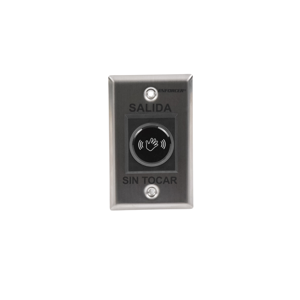 Botón de Salida sin Contacto / Sensor IR / Iluminado / Normalmente Abierto y Cerrado / Distancia Ajustable de Detección / Rele Ajustable de 0.5 a 30 Segundos / Uso Interior - Image 3