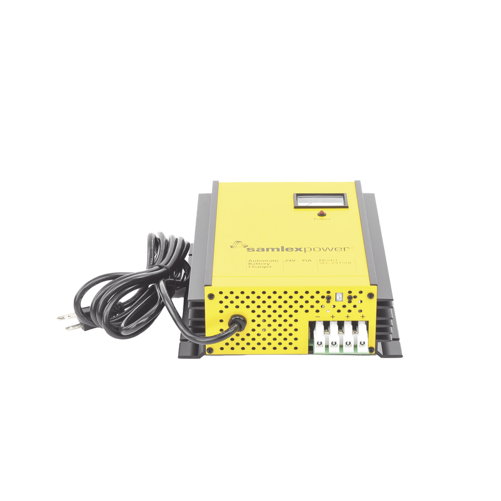 Cargador de Baterías de Plomo Ácido 24 Volts, 15 A / Bancos de 100 a 200 Ah