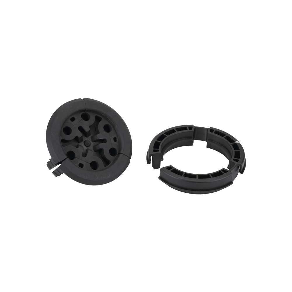 Bota Pasamuro de 4 Con 6 Orificios de 1/4 Para Cable Corrugado