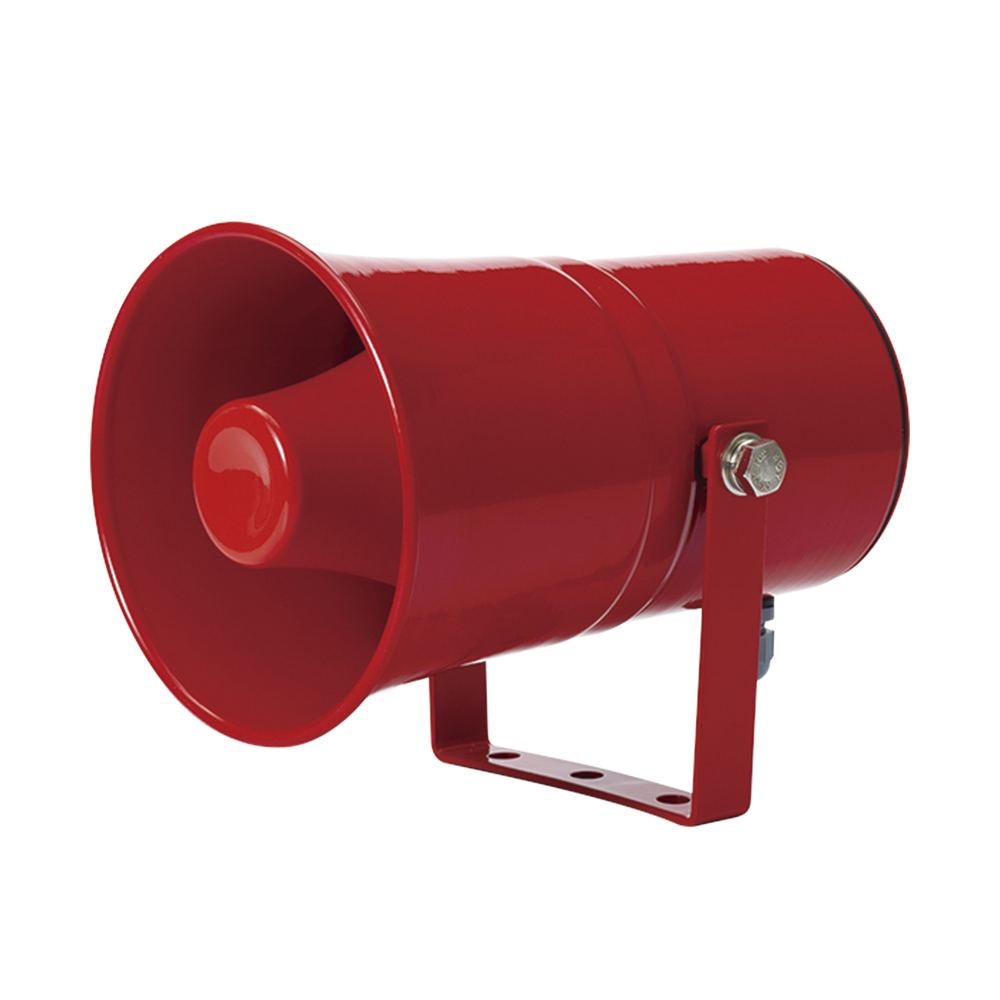 Sirena electrónica de montaje en pared con 5 sonidos de advertencia de máx. volumen 1185 dB a 24 VCD