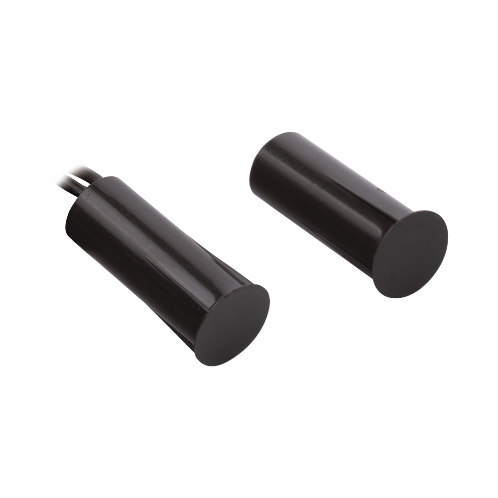 Contacto magnético para puertas y ventanas aluminio y madera de empotrar color café /GAP: 19mm