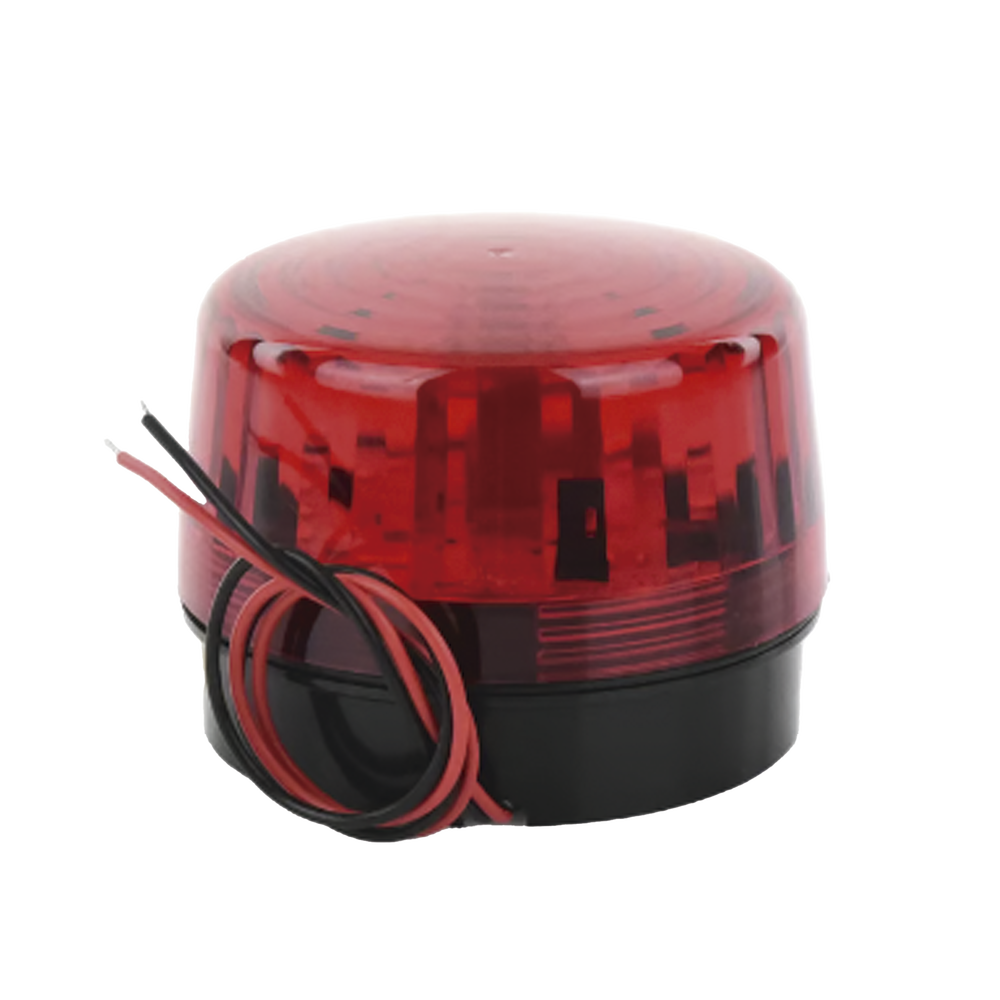 Luz Estroboscópica LED (35) / Patrones de Parpadeo Ajustables / 8 Patrones / Batería de Respaldo / 12-24 Vcc/Vca / Resistente al Clima IP66/IP55