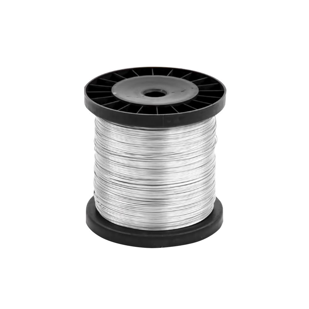 Bobina de 500 Metros (1640 Pies) / Alambre de Aluminio Reforzado / 16 AWG / Para Intemperie / Ideal para Cercas Electrificadas.
