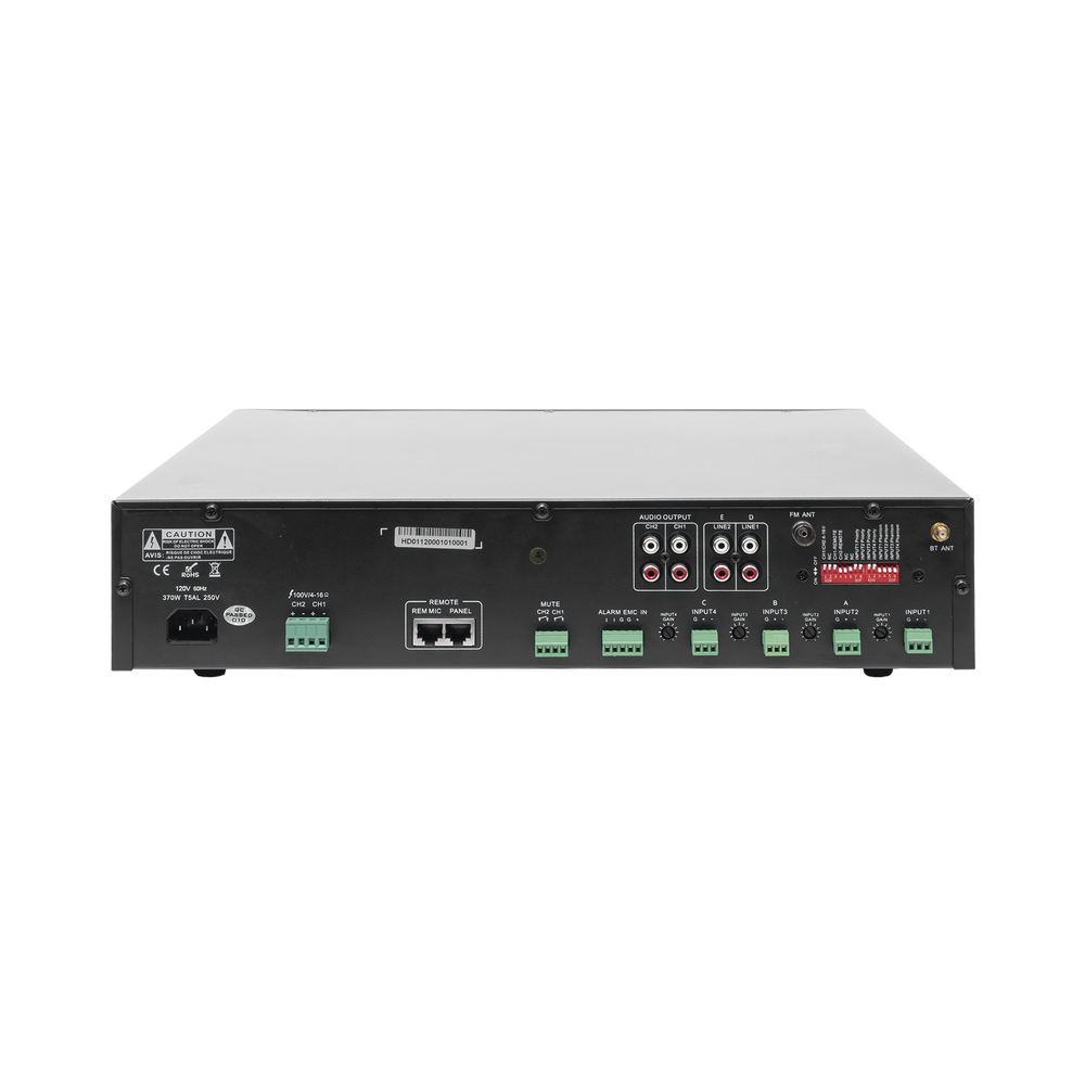 Amplificador Mezclador Matricial | 2 zonas | 240w por canal | 6 entradas | Receptor de medios - Image 4