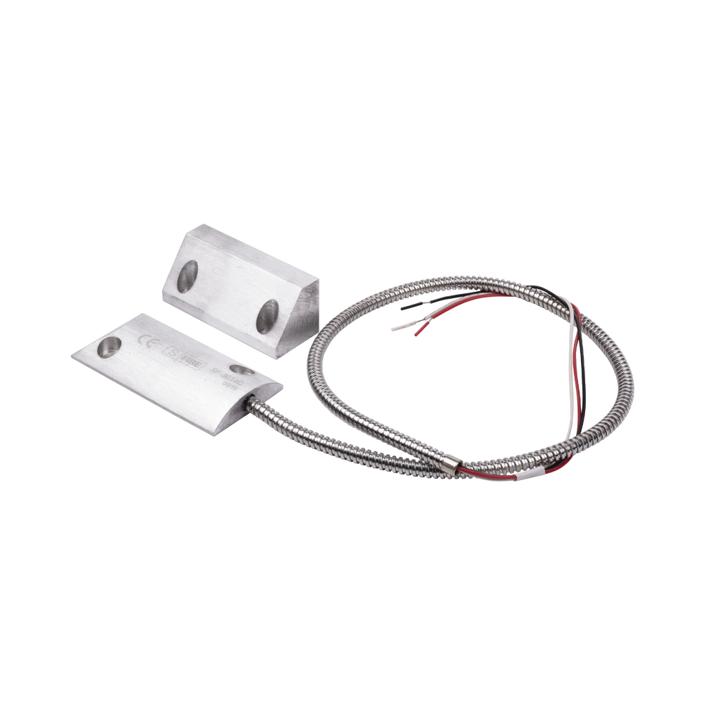 Contacto Magnético para Piso, Salida Dual NC/NA, GAP 65mm, Cubierta de Aluminio con 55cm de Cable Blindado - Image 2