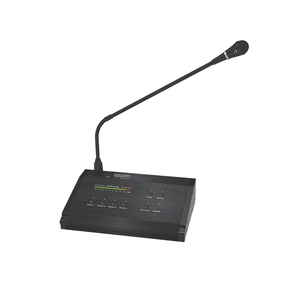 Micrófono a Distancia de 4 Zonas para Sistema de Voceo SF4240MP | No compatible con SF4240UC o SF2240UC