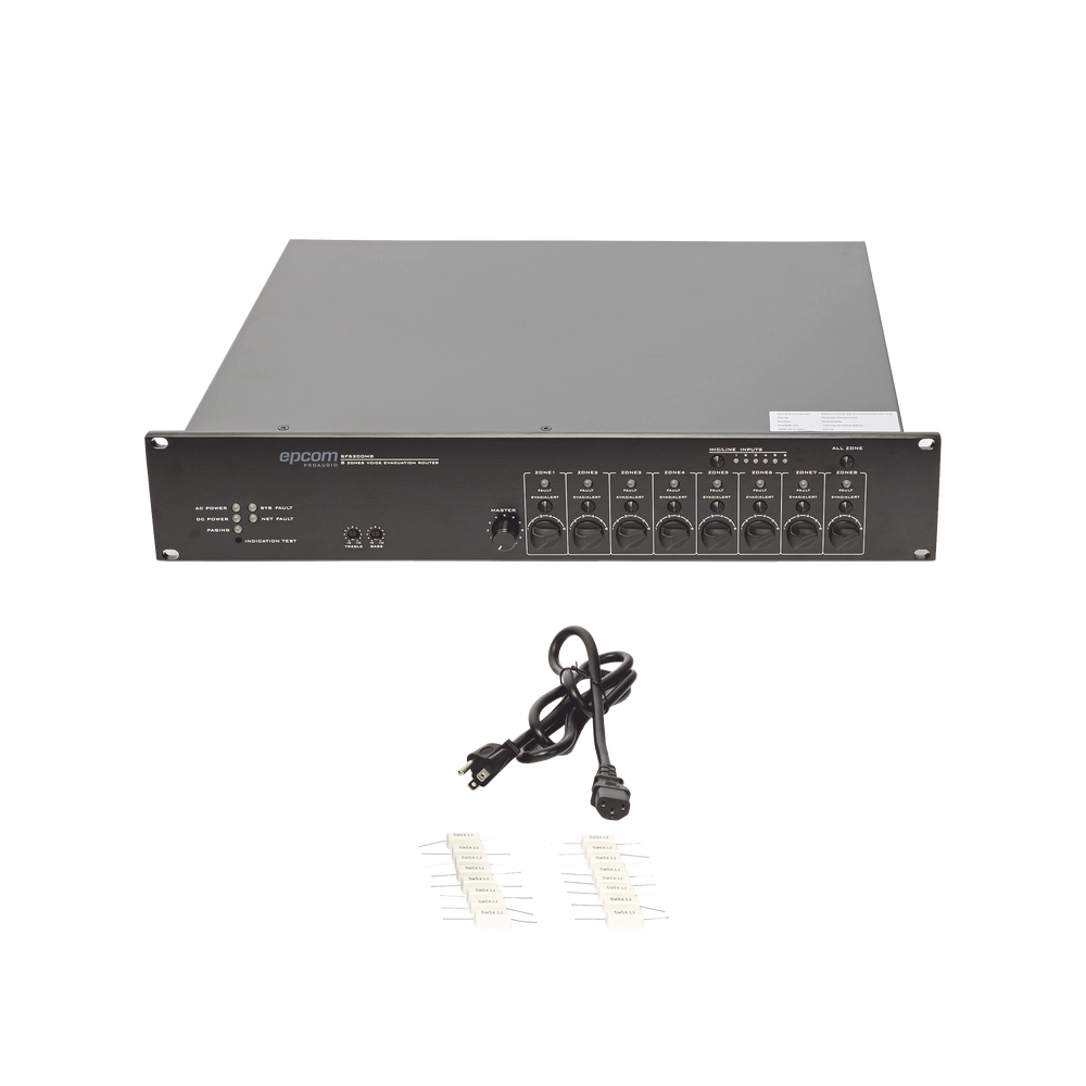 Controlador de Extensión de Evacuación de Voz | 8 Zonas | 500W | Soporta Máx. 19 SF6200MS en Cascada - Image 5