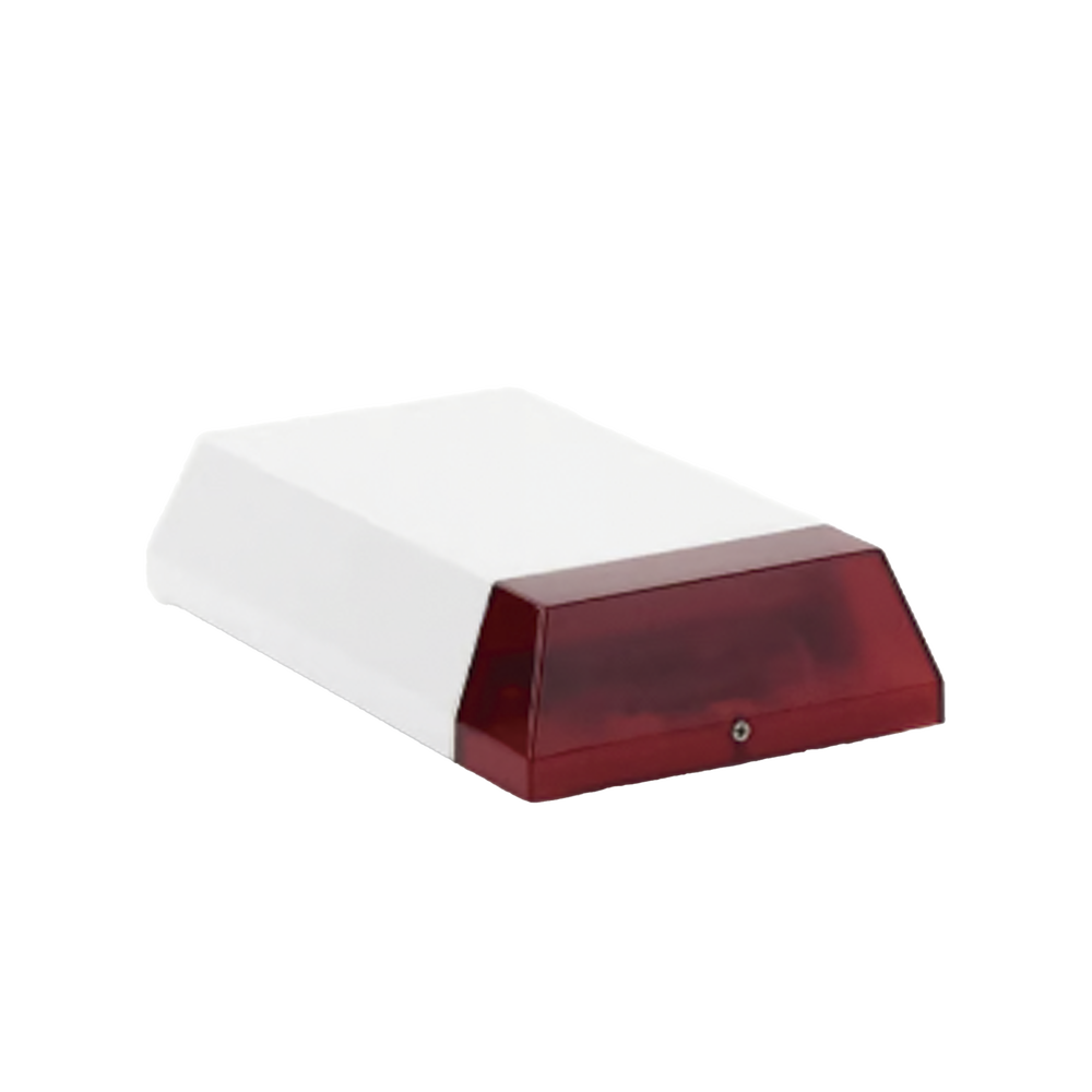 Sirena inalámbrica / Exterior o Interior / Alimentación a batería / Duración de 2 años*/ Con transmisor universal / Compatible con Honeywell, Pima, Crow, DSC, etc - Image 3