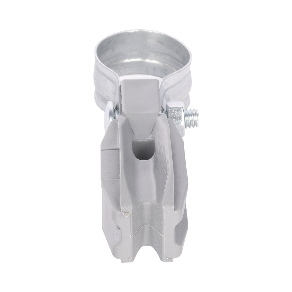 Aislador de paso o esquina de color GRIS con abrazadera incluida de 1 Pulgada para uso en poste cerco eléctrico - Image 2