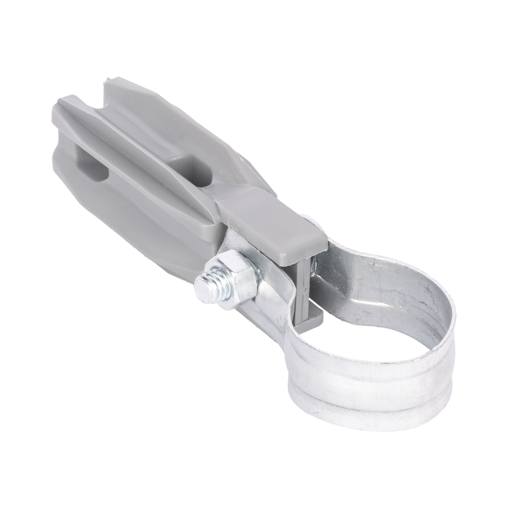 Aislador de paso o esquina de color GRIS con abrazadera incluida de 1 Pulgada para uso en poste cerco eléctrico - Image 4