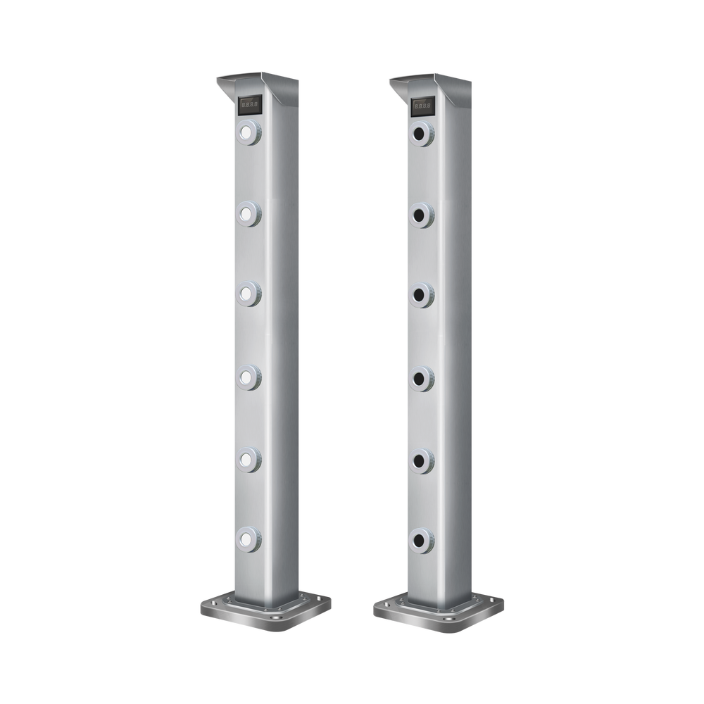 Detector de rayo fotoeléctrico / 4 rayos / 4 frecuencias / 250mts exterior / Alimentacion 12-24 Vcc