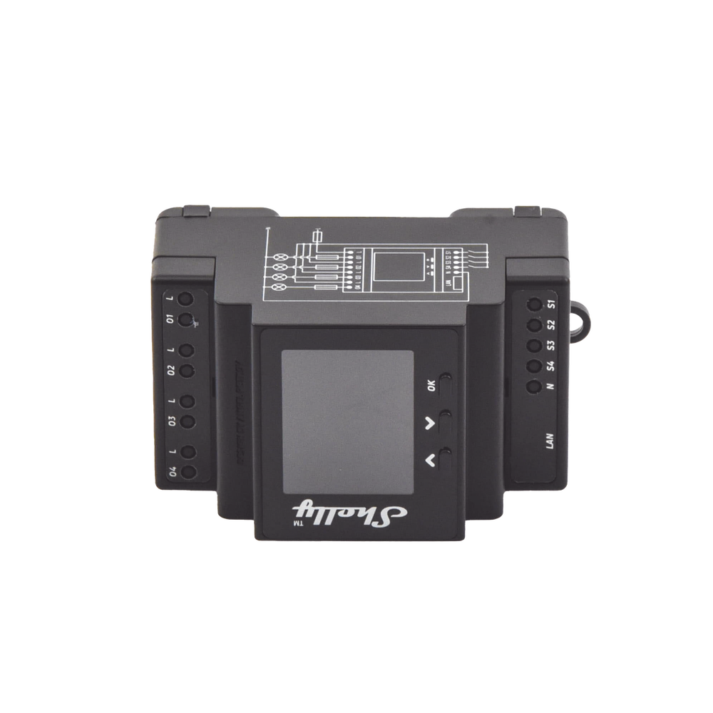 Relevador 40A inalámbrico WIFI y Ethernet / 4 canales inteligentes / 10A por canal, 110-230 V /montaje riel DIN