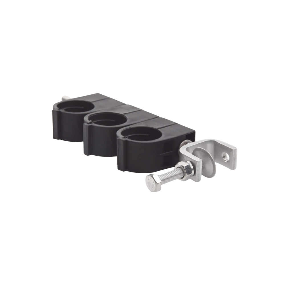 Sujetador de 3 Cables de 7/8. Instalaci?n en ?ngulo. Soporte de Acero Inoxidable. - Image 3