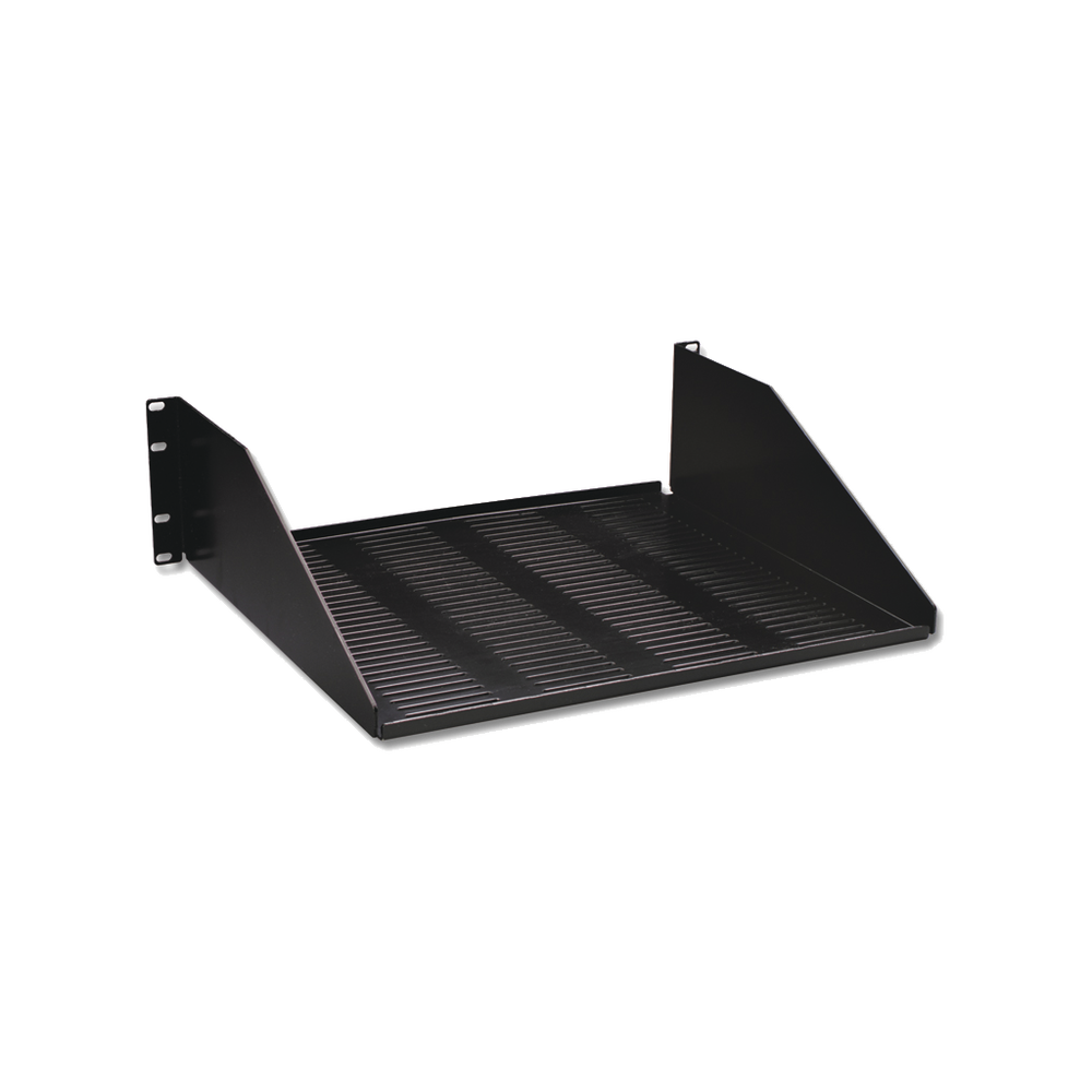 Charola para soportar equipo en Rack de 19in, ventilada, 3UR, Color Negro