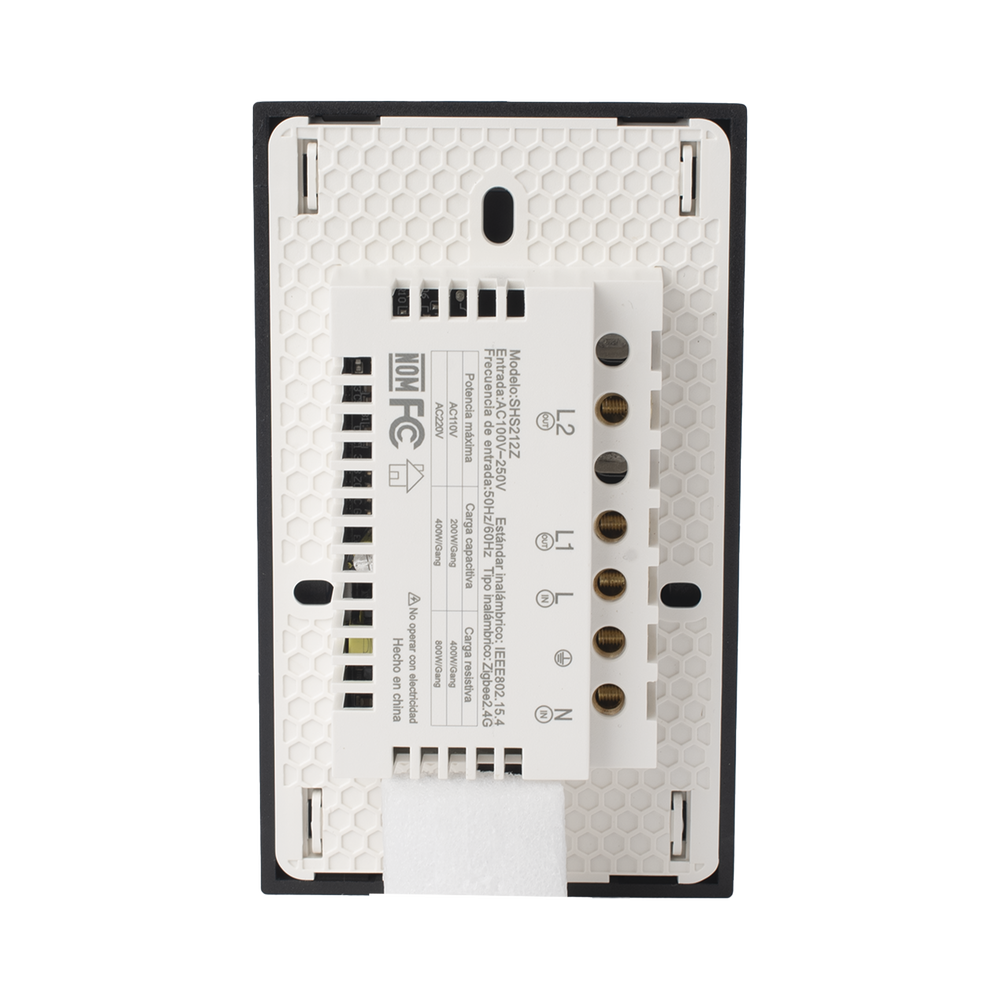 (ZigBee) Apagador switch inalámbrico ZigBee, control de 2 regresos de carga, 110V - Image 4