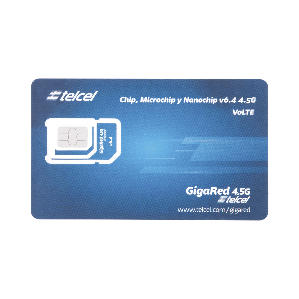 SIM SYSCOM 10 GB mensual para dispositivos móviles 3G/4G (Telcel) 1 año de servicio (solo datos)