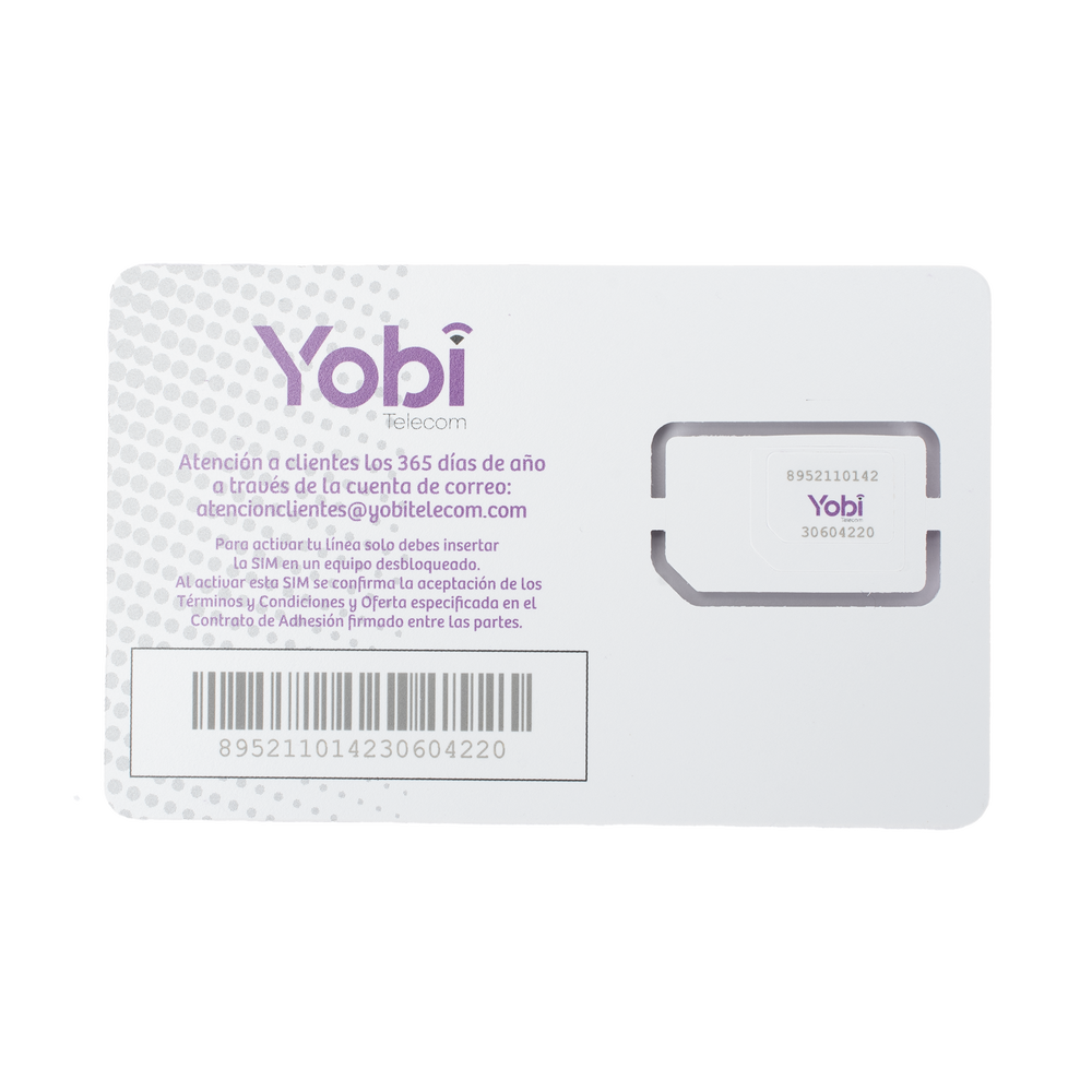 SIM Yobi para dispositivos móviles 3G/4G con recarga de 10GB cada mes durante 1 año de servicio (solo datos) - Image 3