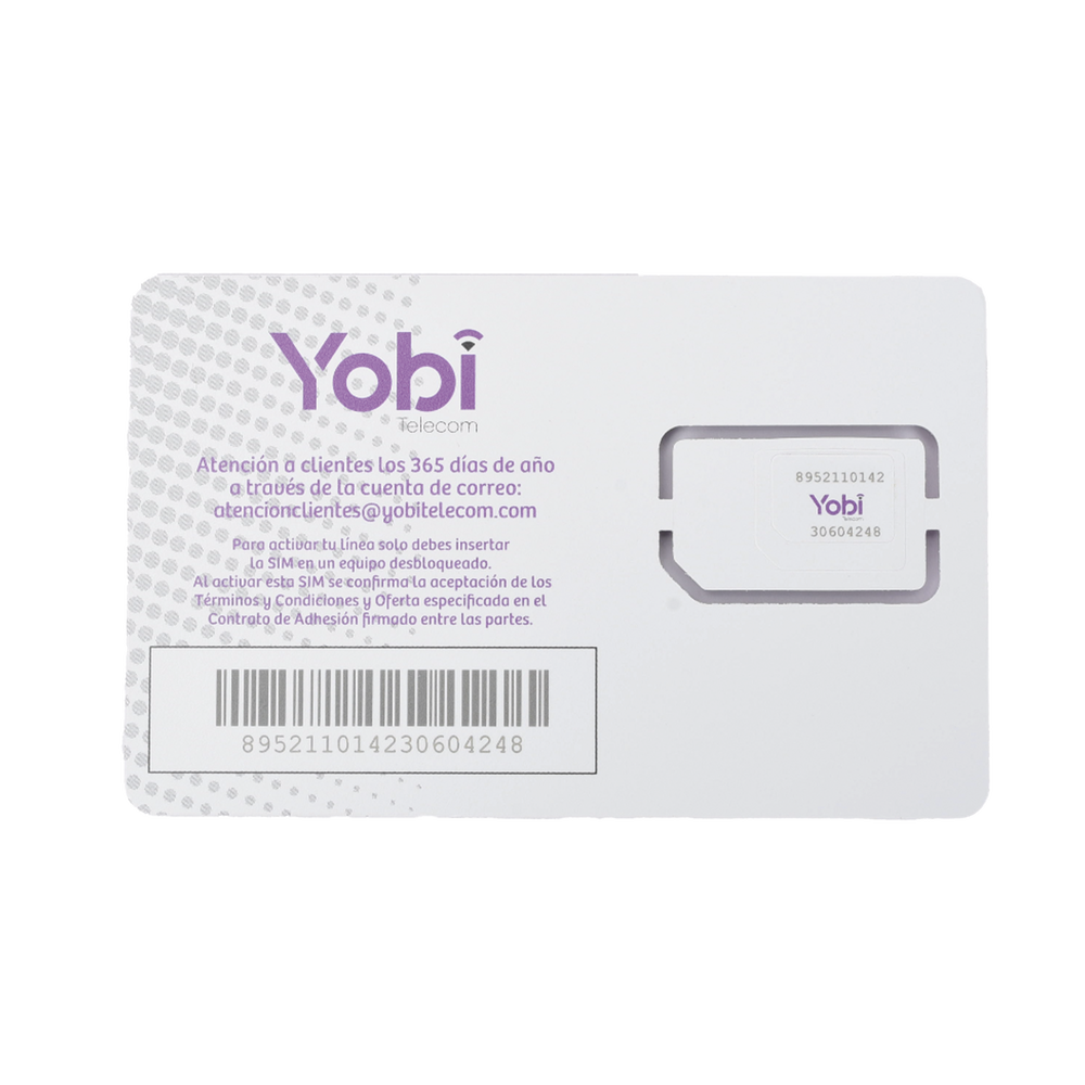 SIM Yobi para dispositivos móviles 3G/4G con recarga de 1GB cada mes durante 1 año de servicio (solo datos) - Image 3