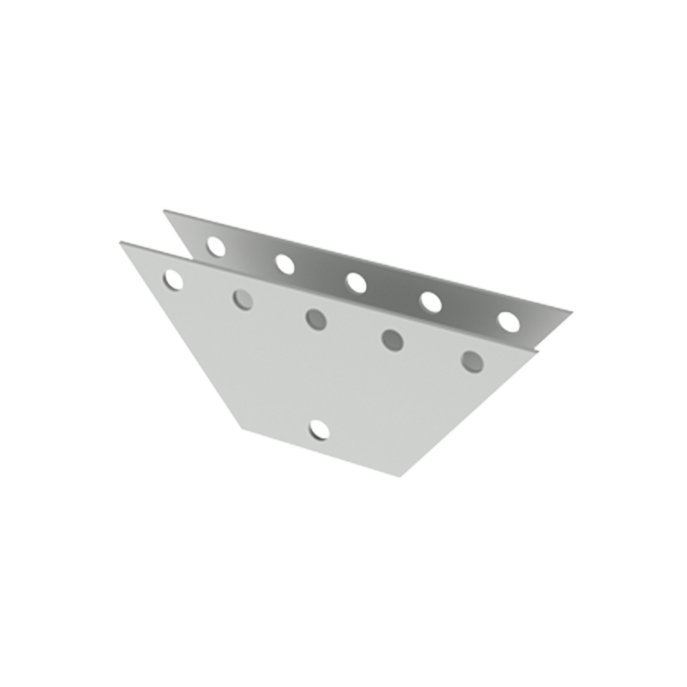 Par de Placas Igualadoras para 5 Orificios. Galvanizado por Inmersión en Caliente. 20 x 20 x 50 cm.