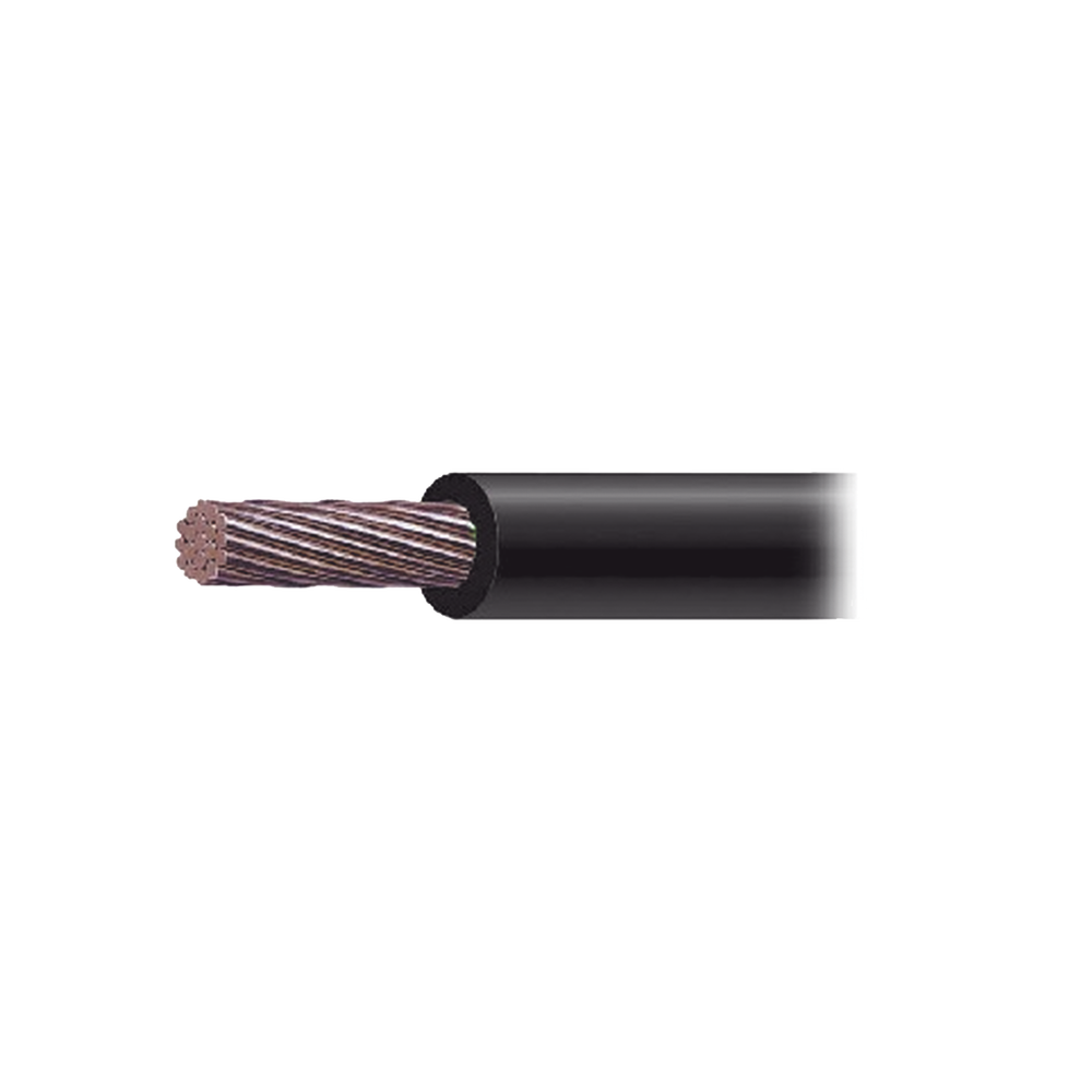 Cable Eléctrico de Cobre Recubierto THW-LS Calibre 2/0 AWG 19 Hilos Color Negro (1,000 metros).
