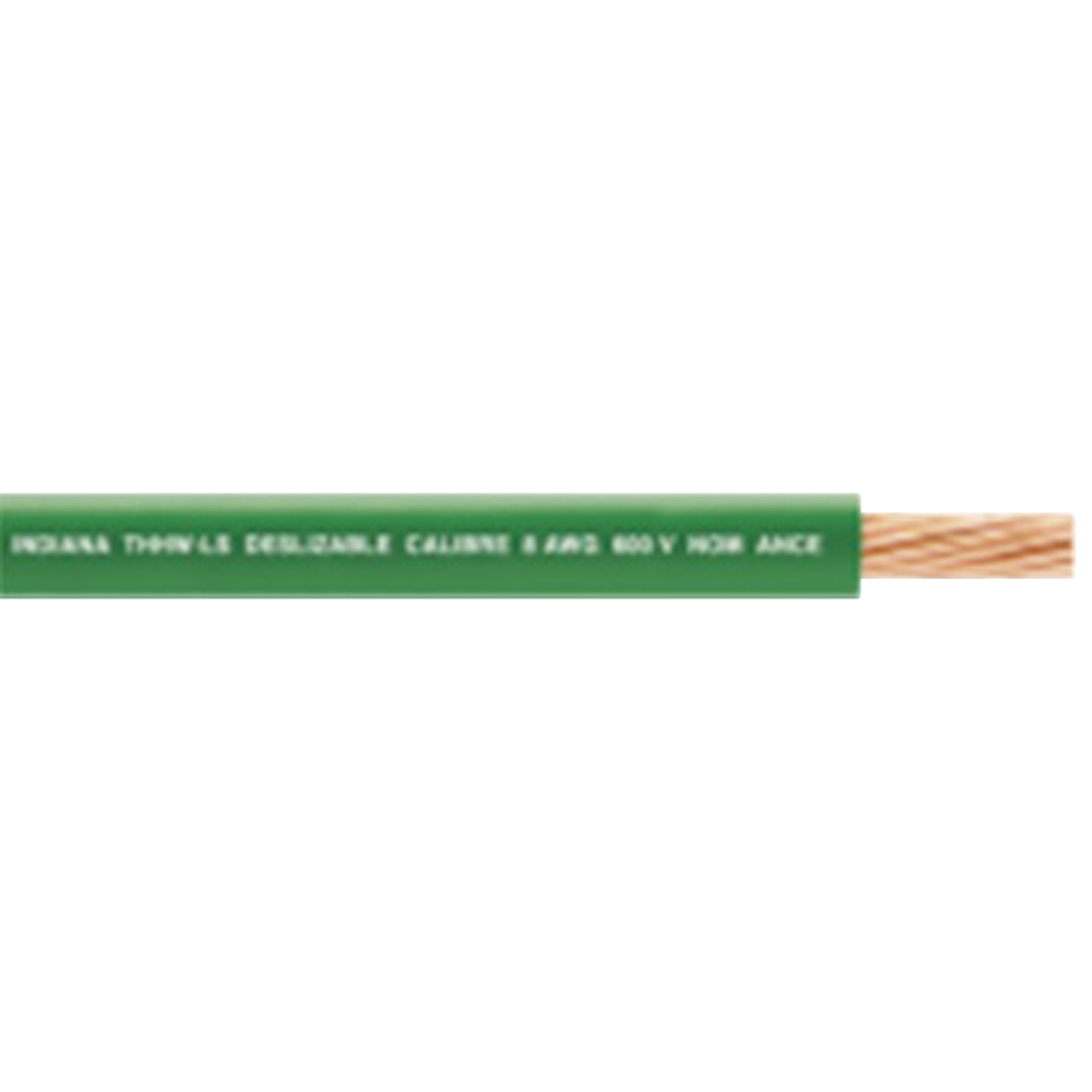 ( Venta x metro ) Cable Eléctrico de Cobre Recubierto THW-LS Calibre 14 AWG 19 Hilos Color Verde