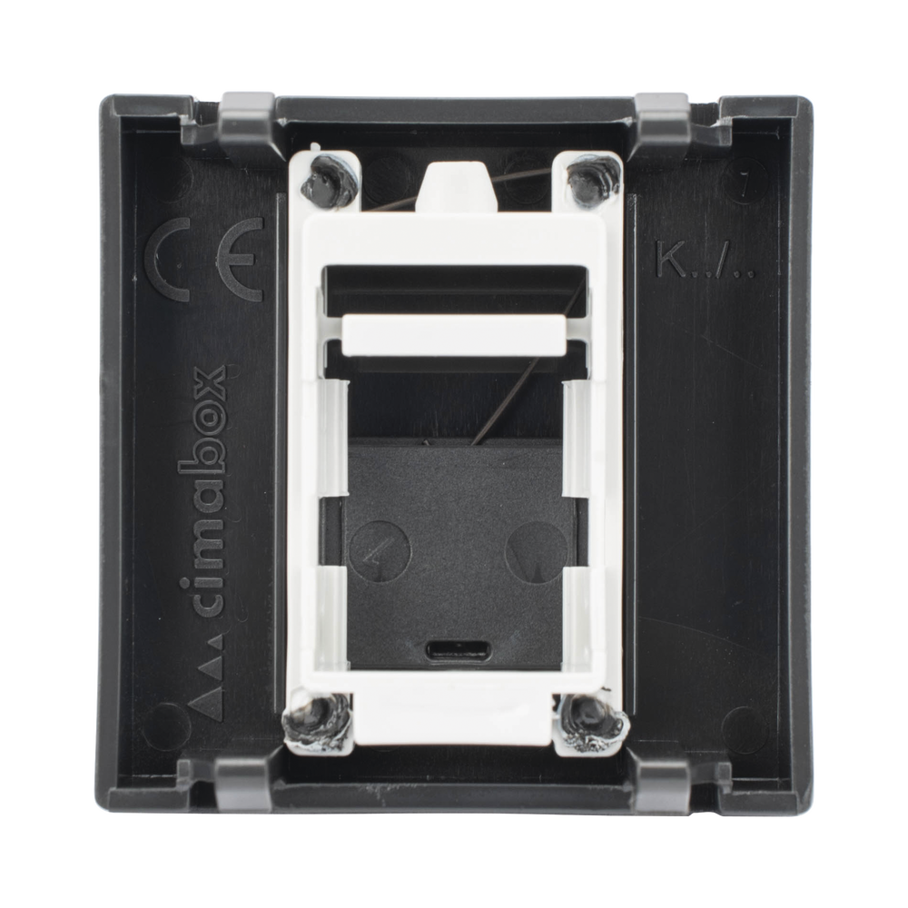 M?dulo Color Grafito con 1 Espacio para Jack Keystone con Guardapolvo para las Cajas de Escritorio Ofiblock y Teleblock / (K76/14) - Image 3