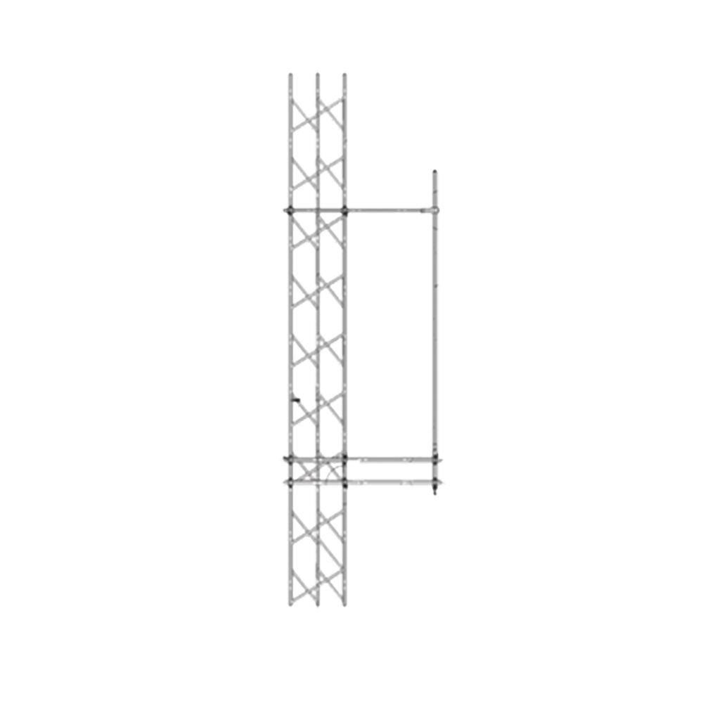 Montaje Lateral Ajustable en Kit para Montaje de Antenas de 6.35 cm. de Diámetro-Base y 91 cm. de Distancia de Separación a la Torre.