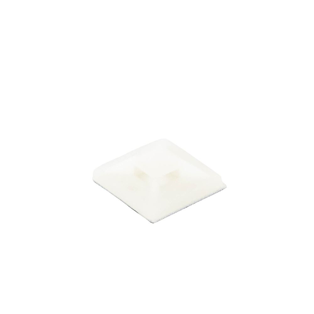 Montaje-Sujetador Adhesivo STRONGHOLD de 4 Vías de 1" x 1" x 1/4", Color Natural, Nylon 6.6 Retardante de Llamas V-2, Paquete de 100pz - Image 2