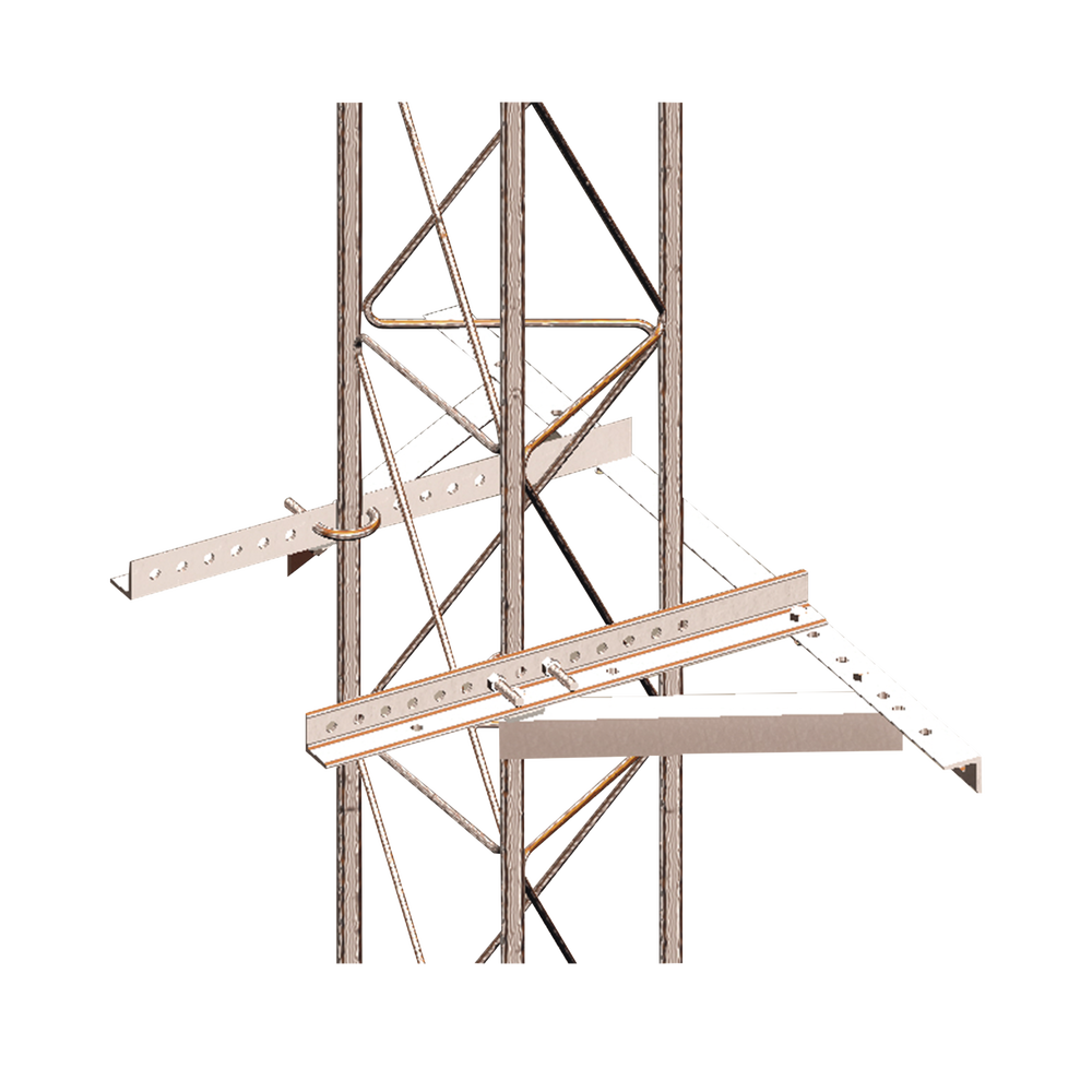 Montaje Sujetador A Pared P/Tramo STZ30/35/45 Galvanizado Electrolítico.